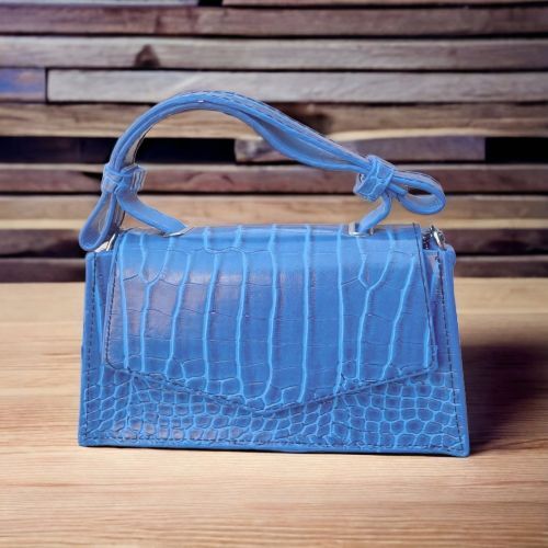 Kroko Desenli Zarf Model El ve Omuz Çantası